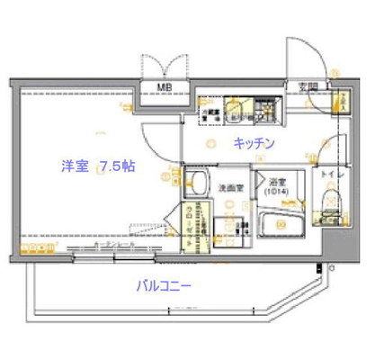 小田急線賃貸マンション・1K